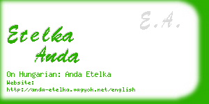 etelka anda business card